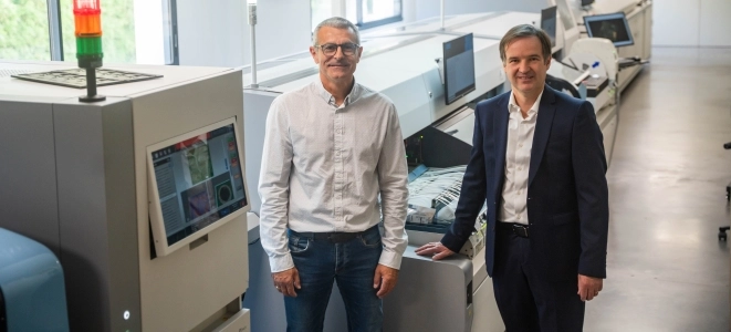 DeltaFranckCoscujuelaPresidentofDSPCyrilleBidetManagingDirectorofMycronicFrance