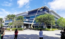 new-logo-on-building