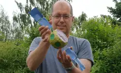 Herbert-Gunell-unpapier-mache-model-Comet-Interceptor