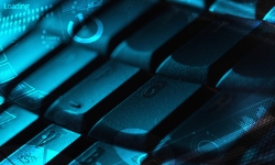 keyboard-with-glowing-charts
